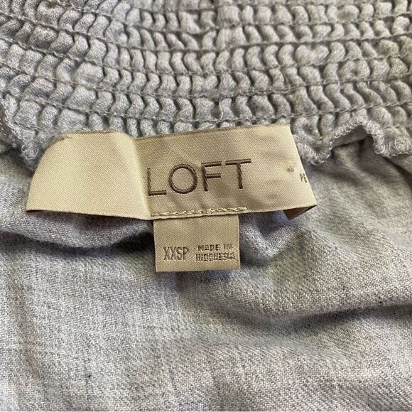 Loft Gray Off the Shoulder Top Size XXSP - Picture 4 of 6